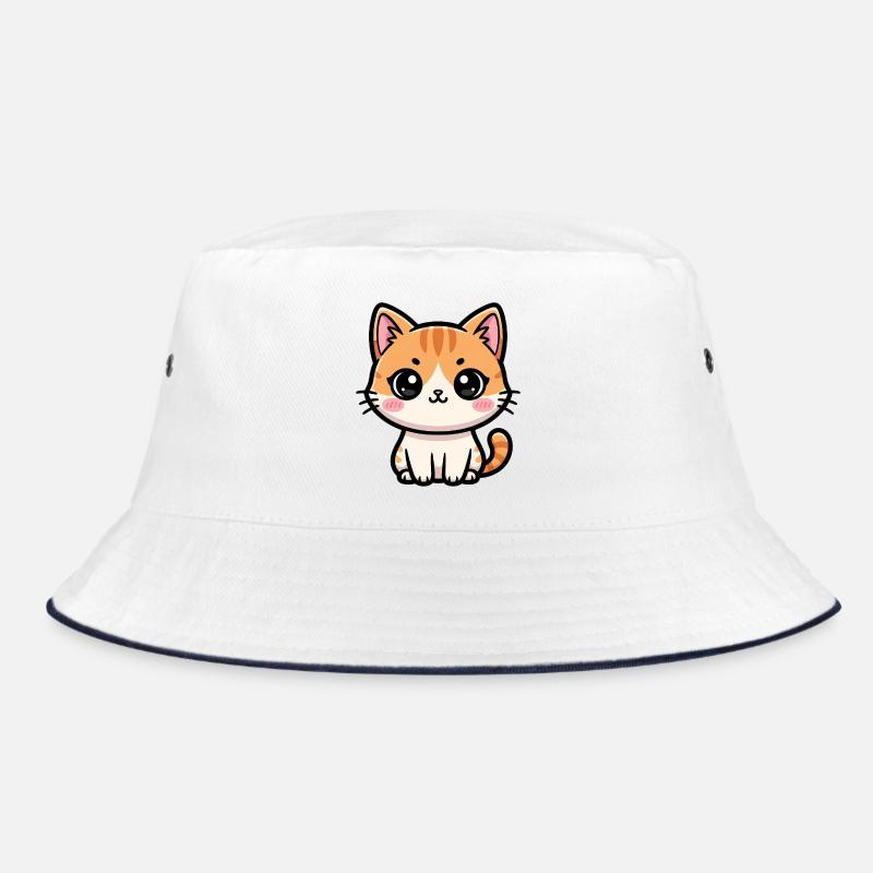 Chibi Tabby Kätzchen-Tee Art Bucket Hat