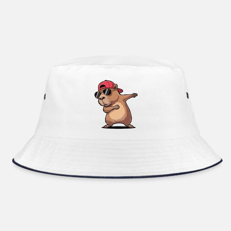 Cool Capybara Dabbing Bucket Hat