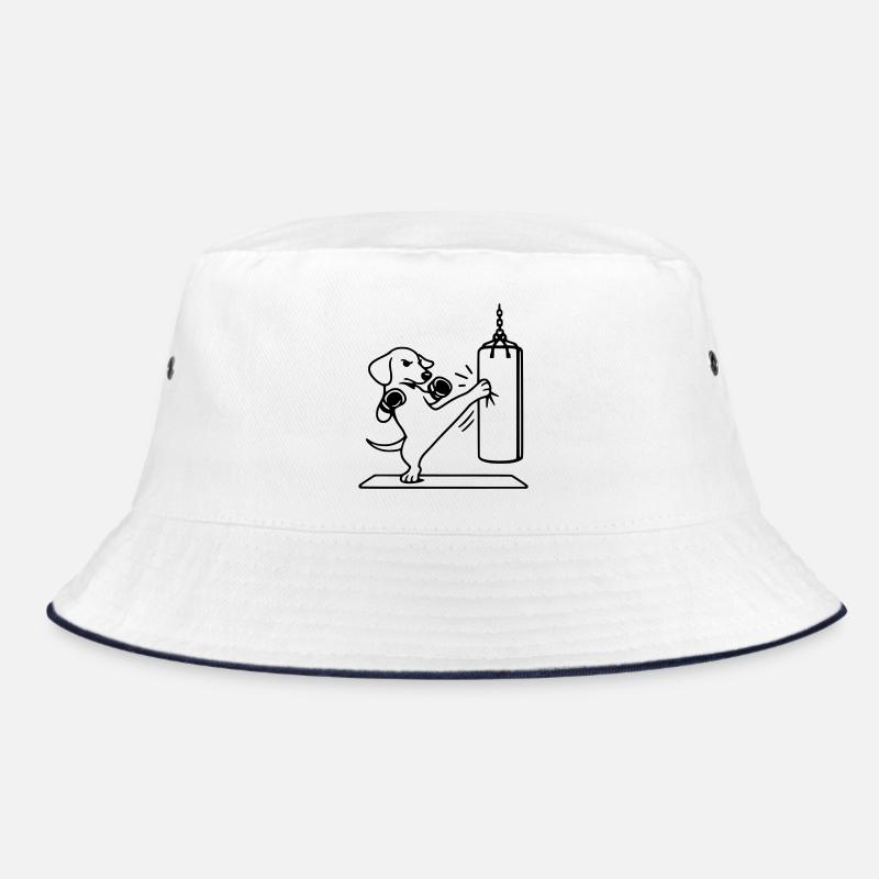 kickboxen boxen hund dackel Bucket Hat