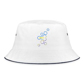 Gift for Denny - Bucket Hat - white/navy - Front