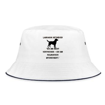 Labbi-1- - Bucket Hat - Weiß/Navy - Vorne