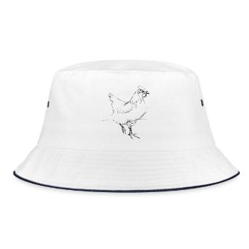 Poulet - Bob - blanc/marine - Devant