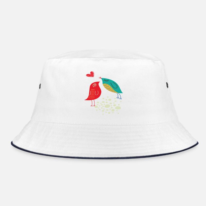 verliebte Vögel Bucket Hat