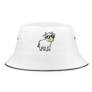 Lunettes de soleil Cool Cow Casual Vector - Bob - blanc/marine - Devant