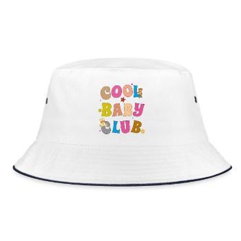 Cool Baby Club  - Bucket Hat - Weiß/Navy - Vorne