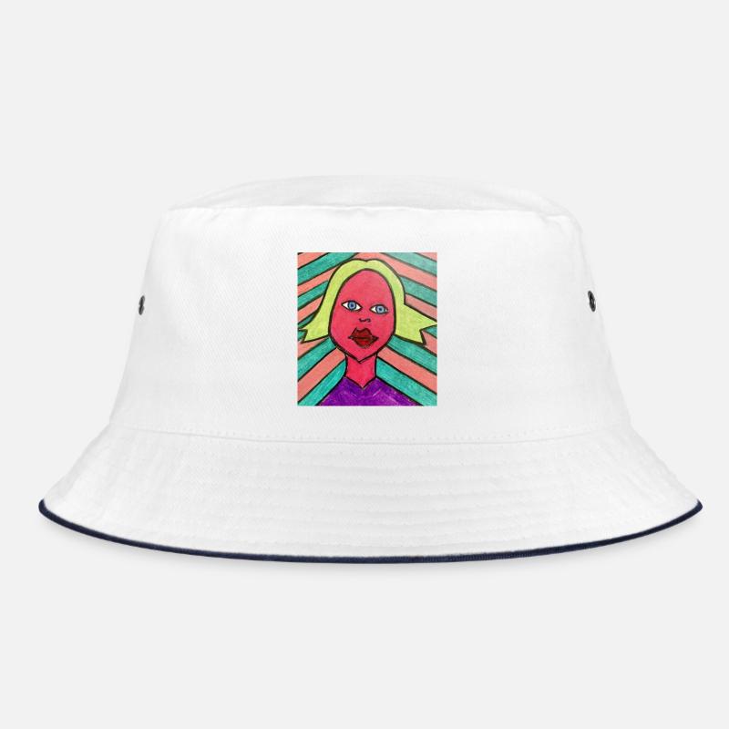Femme Radieuse - Mère - Bob - blanc/marine