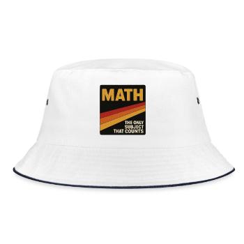 Vintage Math Counts Poster - Bob - blanc/marine - Devant