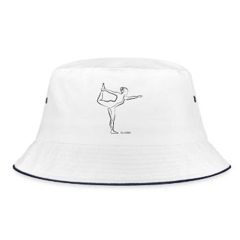 SOUL CONTOUR - Natarajasana - Bucket Hat - Weiß/Navy - Vorne