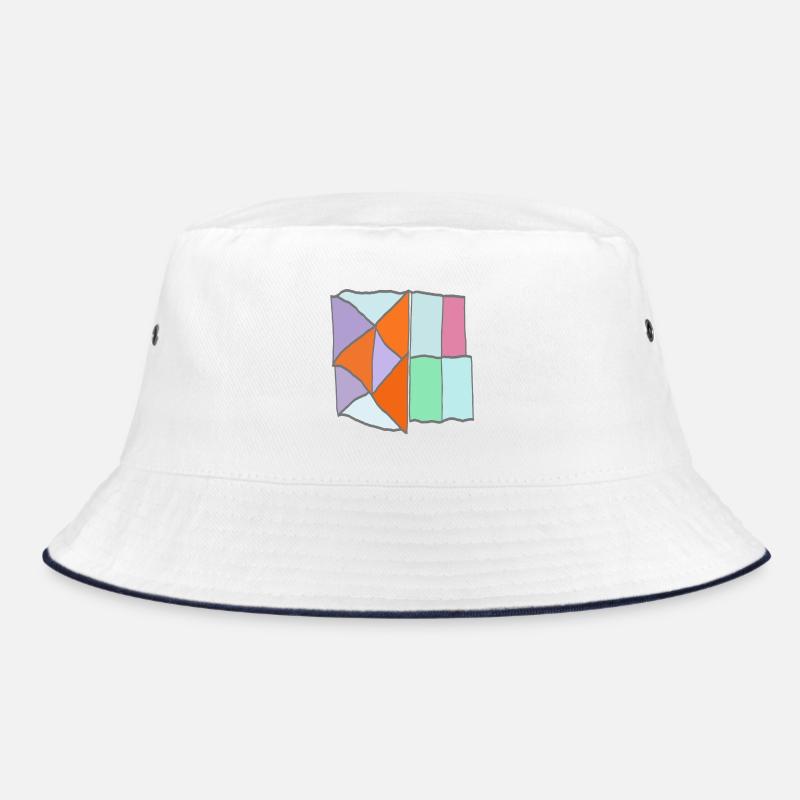 Geometrisches Patchwork-Mosaik Bucket Hat