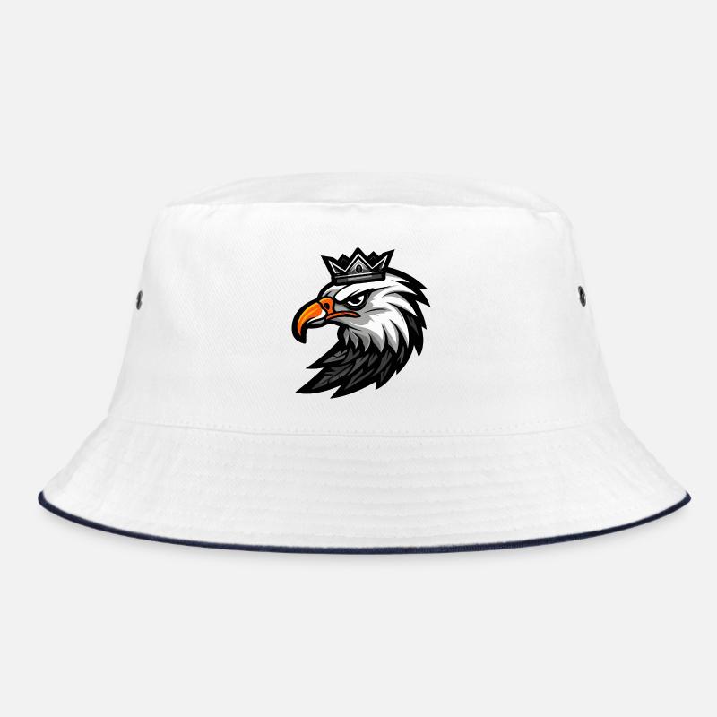 Adler Kopf Krone Bucket Hat