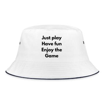Just Play, have fun, enjoy the game - Bob - blanc/marine - Devant