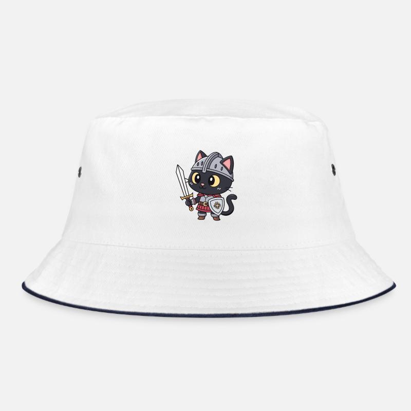 Niedliche bewaffnete Ritterkatze Bucket Hat