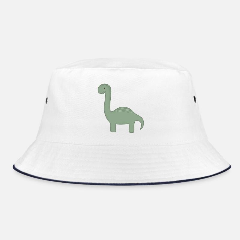 Green Dino Cartoon Bucket Hat