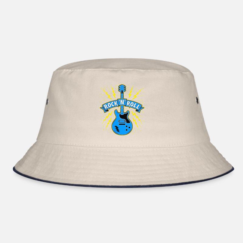 Rock 'n' Roll Gitarre Bucket Hat