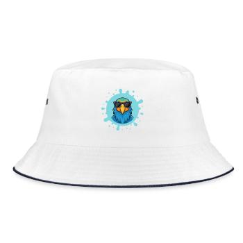 Perroquet Bleu Solaire Lunettes - Bob - blanc/marine - Devant