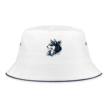 Husky chic lunettes et splash - Bob - blanc/marine - Devant