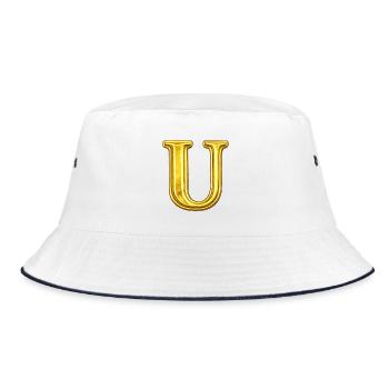 Monogramme Golden U - Bob - blanc/marine - Devant