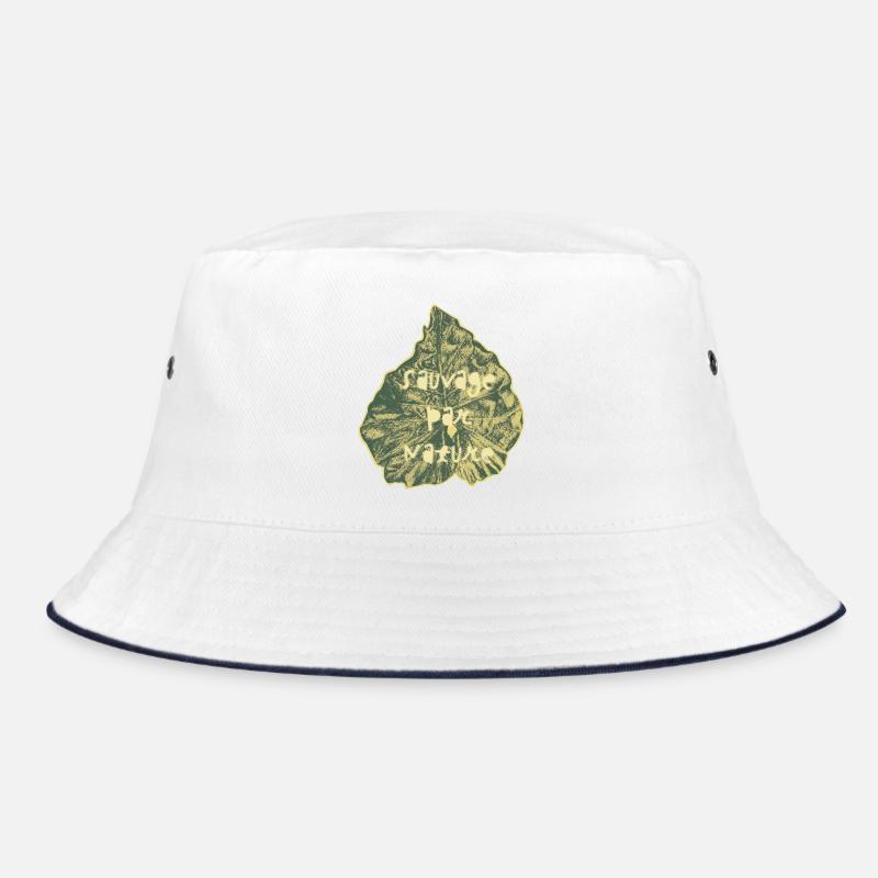 Wild by Nature - Bucket Hat - white/navy