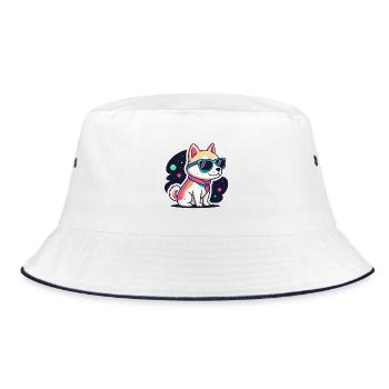 Chien Astral Neon Lunettes - Bob - blanc/marine - Devant