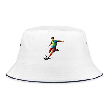 Maillot de joueur de football Design du sport de football - Bob - blanc/marine - Devant
