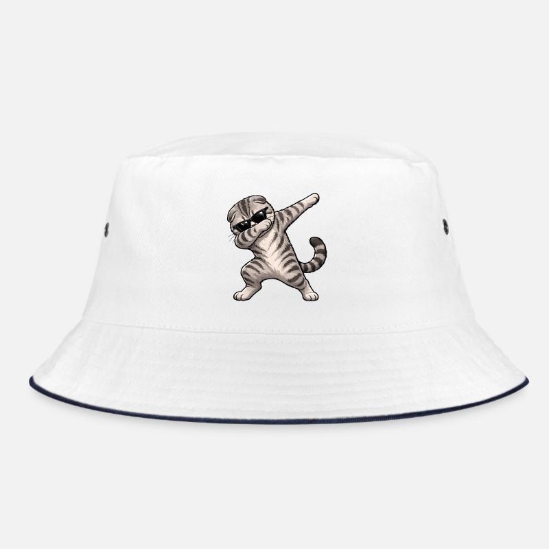Dabbing Scottish Fold Bucket Hat
