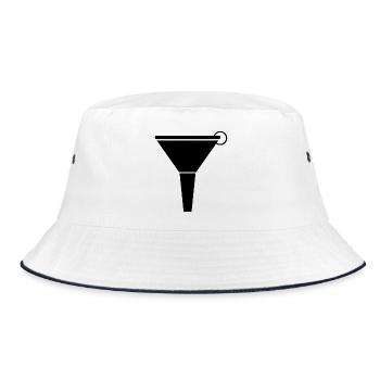 Funnel - Bucket Hat - white/navy - Front