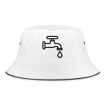 Tap - Bucket Hat - white/navy - Front