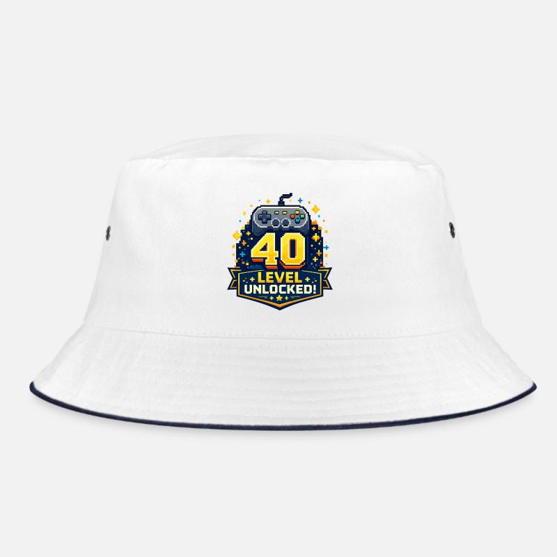 40 Level Unlocked Retro Controller Bucket Hat