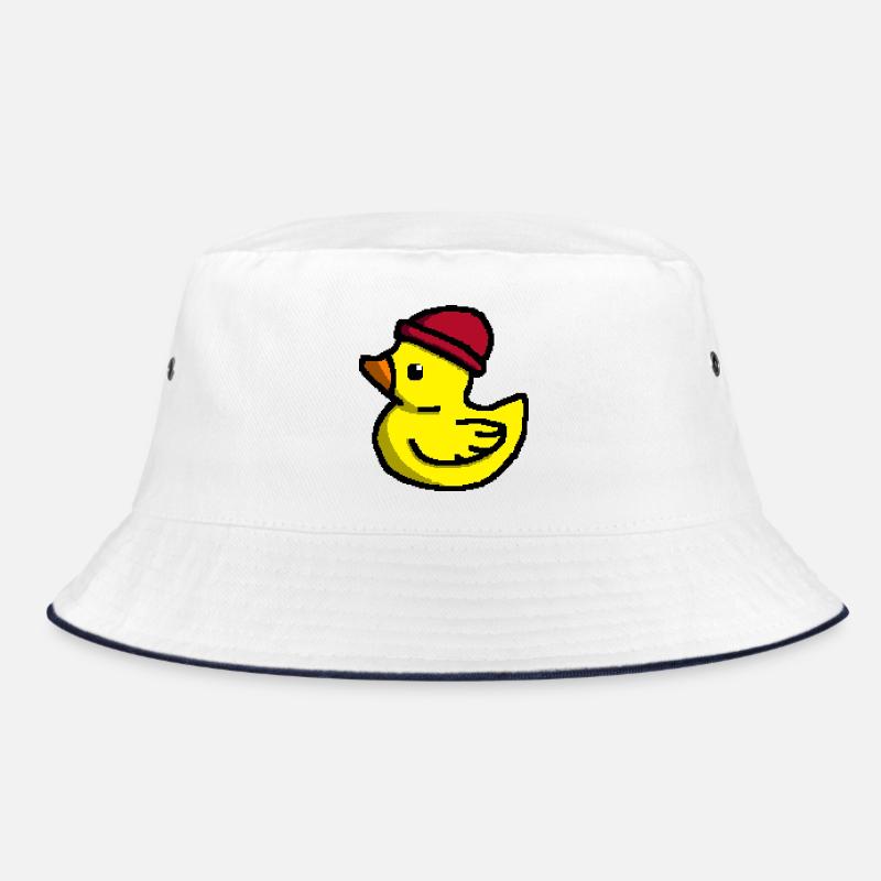 Mignon Pixel Duck en Tuque Rouge Bob