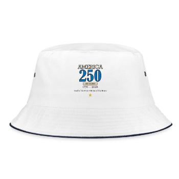 America 250 ans 1776–2026 Vintage patriotique Eagl - Bob - blanc/marine - Devant