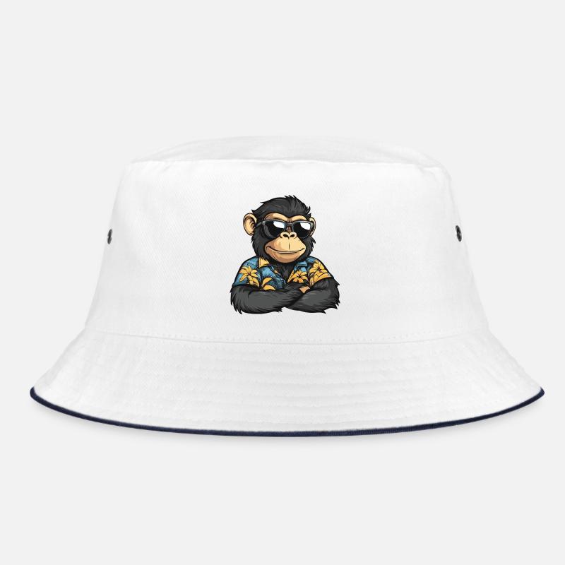 Monkey Comic Vacation Bucket Hat