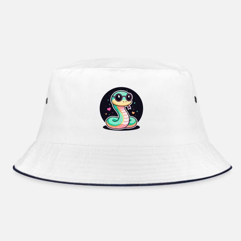Pastell-Schlangen-Gläser Bucket Hat