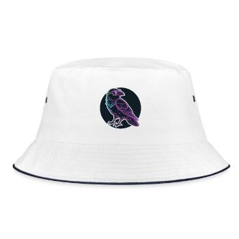 Raven Neon Glasses Neon - Bucket Hat - Weiß/Navy - Vorne