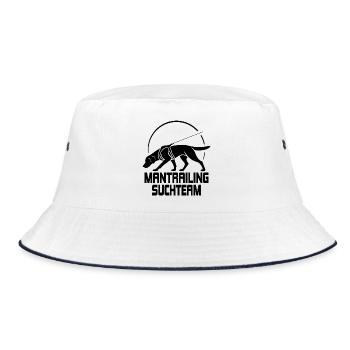 Labrador Mantrailing Search Team Dogs Dog Wilsigns - Bucket Hat - white/navy - Front