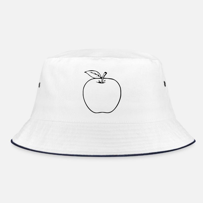 Apfel minimalistisch Geschenk Bucket Hat