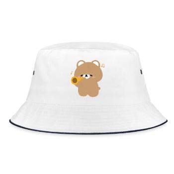 Sérénade de la trompette de l’ours - Bob - blanc/marine - Devant