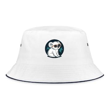 Koala chic lunettes soleil - Bob - blanc/marine - Devant