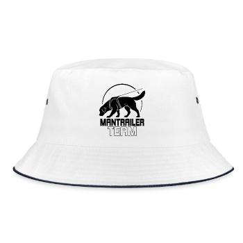 Golden Retriever Mantrailer Team Dog Sport Dogs - Bucket Hat - white/navy - Front