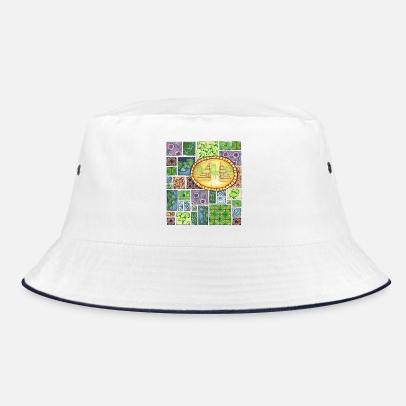Temple de Bali sur patchwork de motifs Bob