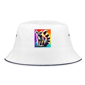 Lemur - Bucket Hat - white/navy - Front