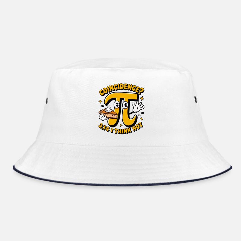 Pi Day Coincidence 3.14 Math Cake Design Bucket Hat