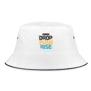 Drop Push Rise Skateboard Art - Bob - blanc/marine - Devant