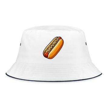 sandwich-1 - Bucket Hat - white/navy - Front