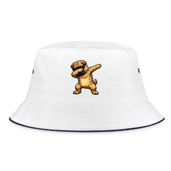 Tabbing Shar Pei - Bob - blanc/marine - Devant