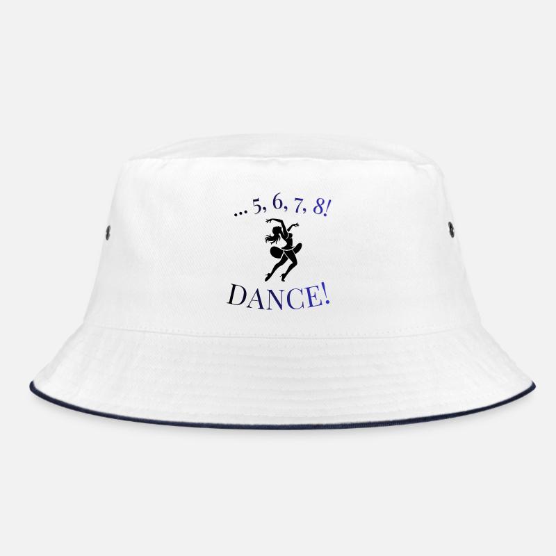 5 6 7 8 Dance! Dancer Silhouette T-Shirt Bucket Hat