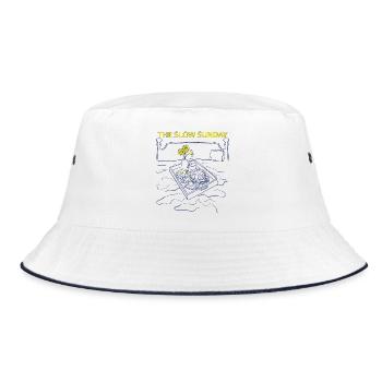 The Slow Sunday - Bucket Hat - white/navy - Front