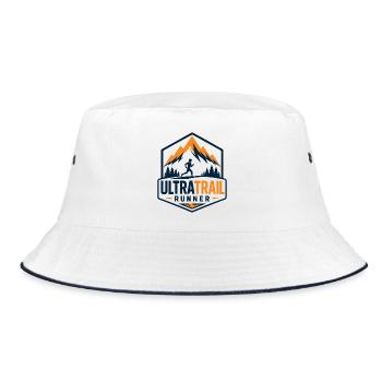 Ultra Trail Runner - Bucket Hat - white/navy - Front