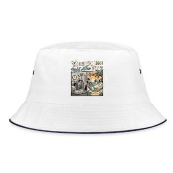 KI Experte - Bucket Hat - Weiß/Navy - Vorne