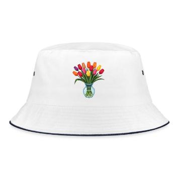 Tulipes - Bob - blanc/marine - Devant