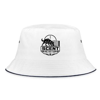 Scent Detection – Brick Wall Work - Bucket Hat - white/navy - Front